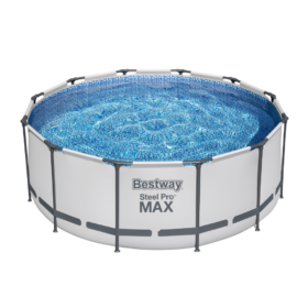 Bestway 3.66m x 1.22m Steel Pro MAX Frame Pool with 530gal Cartridge Filter Pump – 56421