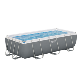 Bestway 4.04m x 2.01m x 1m Power Steel Frame Pool with 800gal Sand Filter Pump – 56660